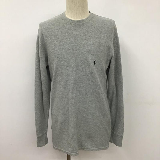 ポロラルフローレン POLO RALPH LAUREN カットソー 長袖 クルーネック コストコ M ワンポイント 灰 / グレー /  メンズ USED 古着 中古 10103799