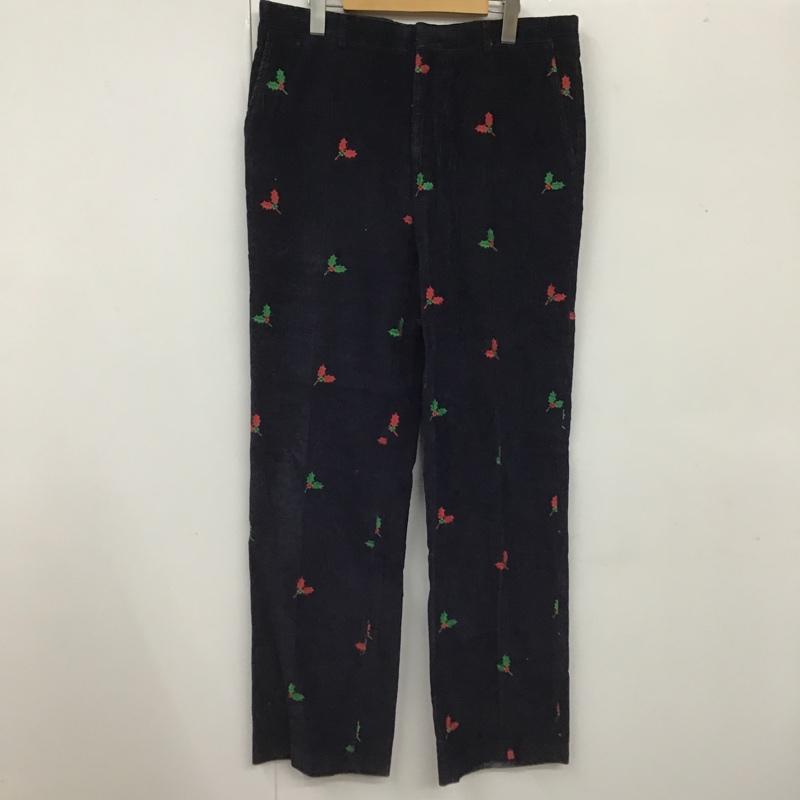 古着 USED ボトムス ボトムス James River Traders コーデュロイパンツ 36 刺繍 紺 / ネイビー /  メンズ USED 古着 中古 10103814
