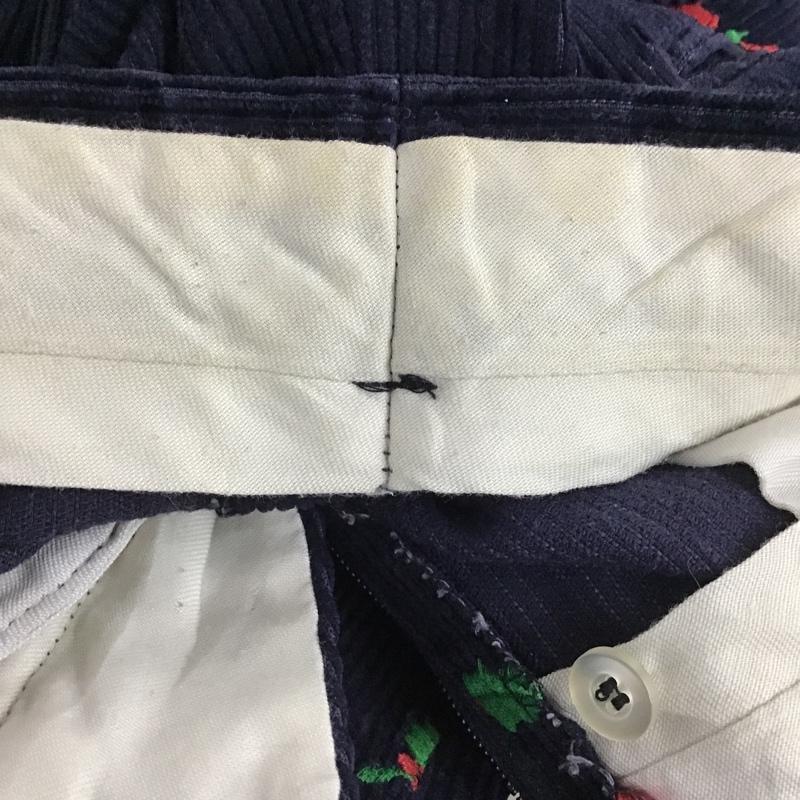 古着 USED ボトムス ボトムス James River Traders コーデュロイパンツ 36 刺繍 紺 / ネイビー /  メンズ USED 古着 中古 10103814
