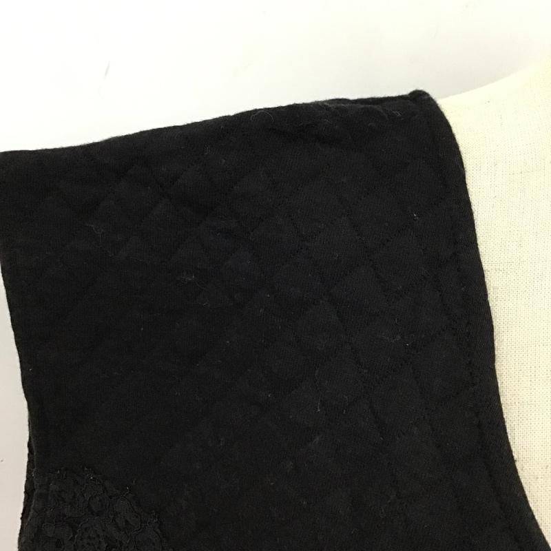 古着 USED ワンピース ミニスカート 半袖ミニワンピース ノースリーブレースワンピース キルティングワンピース FREE 総柄 黒 / ブラック /  レディース USED 古着 中古 10103817