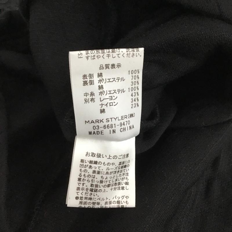 古着 USED ワンピース ミニスカート 半袖ミニワンピース ノースリーブレースワンピース キルティングワンピース FREE 総柄 黒 / ブラック /  レディース USED 古着 中古 10103817