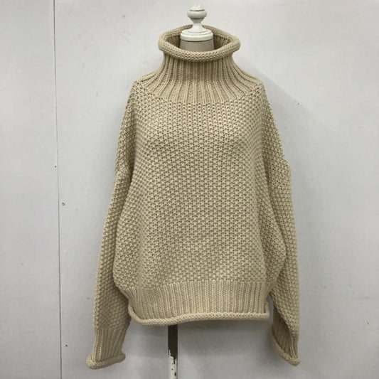 セレクトモカ select MOCA ニット、セーター 長袖 10006857-5 ローゲージハイネックタートルニット 長袖ニットカットソー タートルネックセーター FREE 無地 ベージュ / ベージュ /  レディース USED 古着 中古 10103824