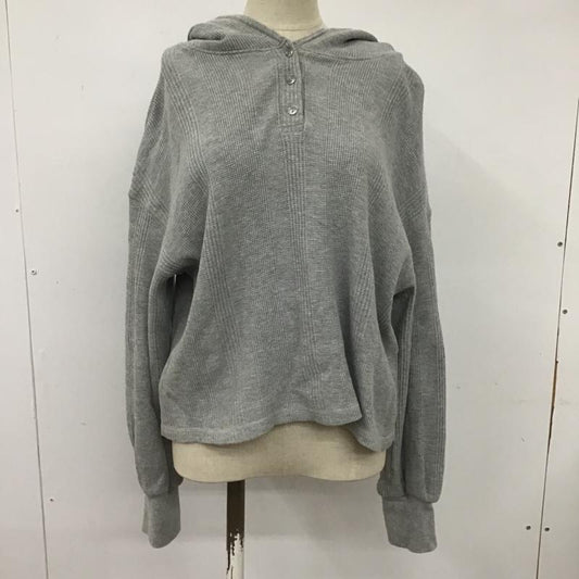 ローリーズファーム LOWRYS FARM パーカー 長袖 LF619169AD プルオーバー ワッフル FREE 無地 灰 / グレー /  レディース USED 古着 中古 10103828