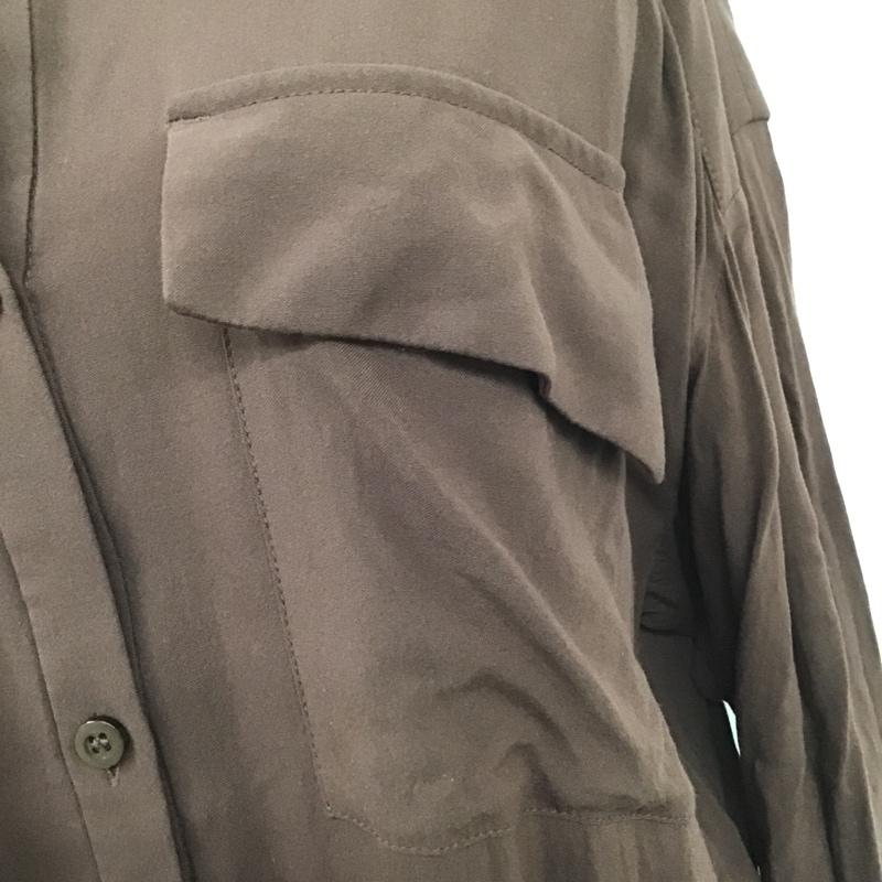 スライ SLY ワンピース ひざ丈スカート 039CAN30-5880 ロングシャツ FREE 無地 茶 / ブラウン /  レディース USED 古着 中古 10103833