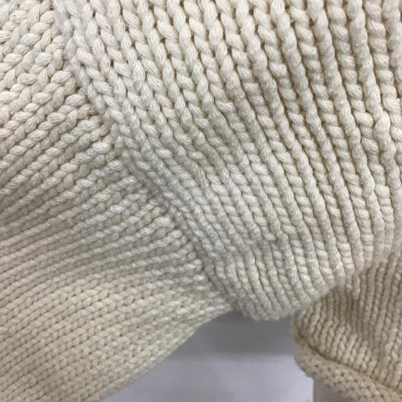 ザラ ZARA ニット、セーター 長袖 長袖ニット カラーニットカットソー セーター ショート丈 M 無地 オフホワイト / オフホワイト /  レディース USED 古着 中古 10103844