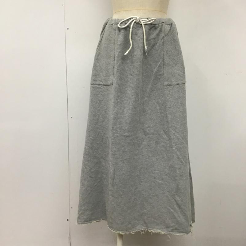 ビームスボーイ BEAMS BOY スカート ロングスカート 44-27-0149-819 スウェットスカート 無地 灰 / グレー /  レディース USED 古着 中古 10103862