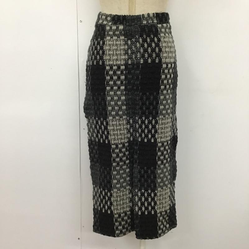フィフス fifth スカート ロングスカート ES21F5306 ブロックチェックナロースカート S チェック 黒 / ブラック / X 灰 / グレー / X ダークグレー / ダークグレー /  レディース USED 古着 中古 10103863