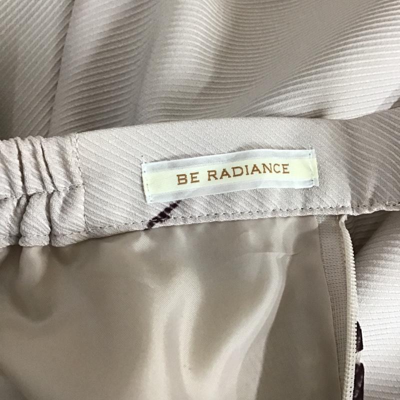 ビーラディエンス BE RADIANCE スカート ひざ丈スカート 78367 フレアスカート FREE 花柄 ベージュ / ベージュ / X ダークブラウン / ダークブラウン /  レディース USED 古着 中古 10103864