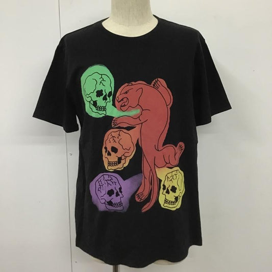 ディーゼル DIESEL Tシャツ 半袖 半袖カットソー プリントTシャツ クルーネックカットソー L プリント 黒 / ブラック /  メンズ USED 古着 中古 10103867