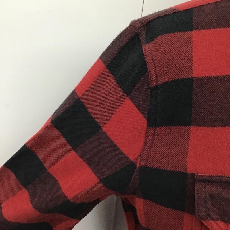 アバクロンビーアンドフィッチ ABERCROMBIE&FITCH シャツ、ブラウス 長袖 長袖シャツ チェックシャツ カラーシャツ 長袖カットソー S チェック 黒 / ブラック / X 赤 / レッド /  メンズ USED 古着 中古 10103882