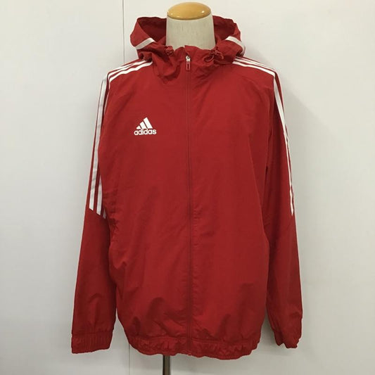 アディダス adidas ジャケット、上着 ジャンパー、ブルゾン HD2292 オールウェザー ジャケット ジップアップジャケット スポーツウェア ロゴ、文字 赤 / レッド /  メンズ USED 古着 中古 10103889