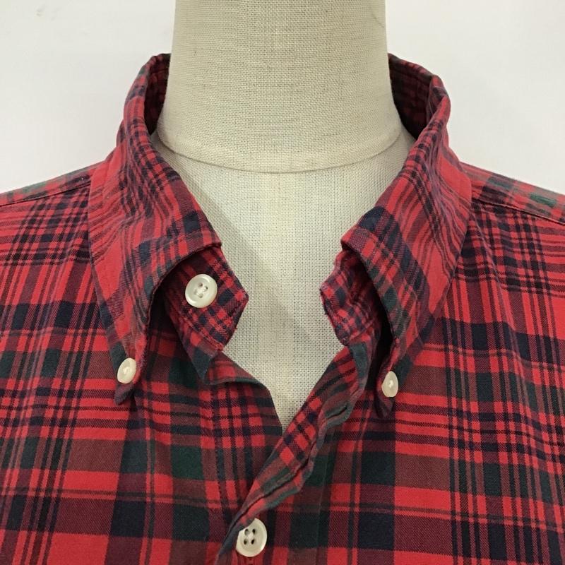 ラルフローレン RALPHLAUREN ワンピース ひざ丈スカート 長袖シャツワンピース チェックシャツワンピース ボタンダウンシャツ M チェック マルチカラー / マルチカラー /  レディース USED 古着 中古 10103893