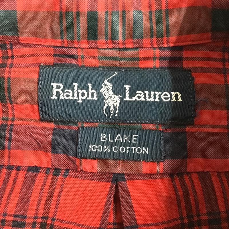 ラルフローレン RALPHLAUREN ワンピース ひざ丈スカート 長袖シャツワンピース チェックシャツワンピース ボタンダウンシャツ M チェック マルチカラー / マルチカラー /  レディース USED 古着 中古 10103893