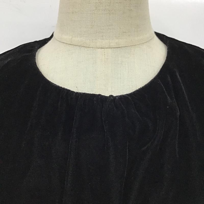 ザラ ZARA カットソー 長袖 長袖カットソー クルーネックカットソー ロングスリーブカットソー S 無地 黒 / ブラック /  レディース USED 古着 中古 10103906