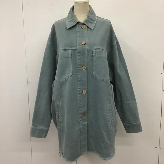 ザラ ZARA ジャケット、上着 ジャケット、ブレザー デニムジャケット Gジャン アウター カラージャケット S 無地 水色 / ライトブルー /  レディース USED 古着 中古 10103909
