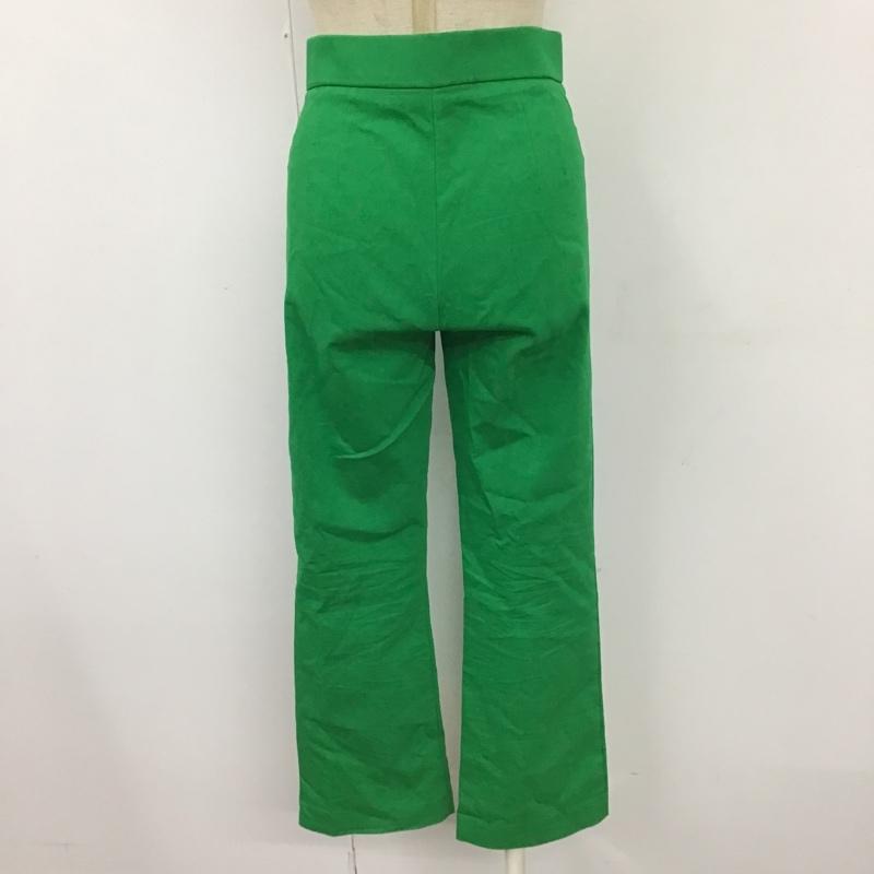 ザラ ZARA パンツ スラックス スラックス スリムパンツ ストレッチパンツ カジュアルパンツ XS 無地 緑 / グリーン /  レディース USED 古着 中古 10103919