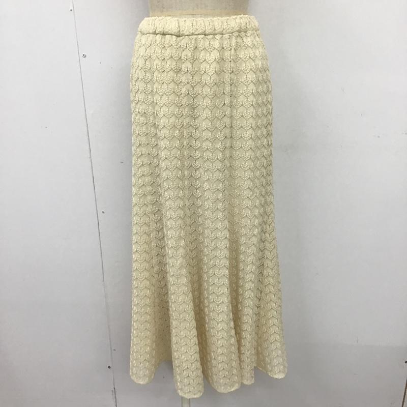 アパートバイローリーズ apart by lowrys スカート ロングスカート APSC1560AD リーフデザインロングスカート フレアスカート 総柄 M 総柄 アイボリー / アイボリー /  レディース USED 古着 中古 10103921