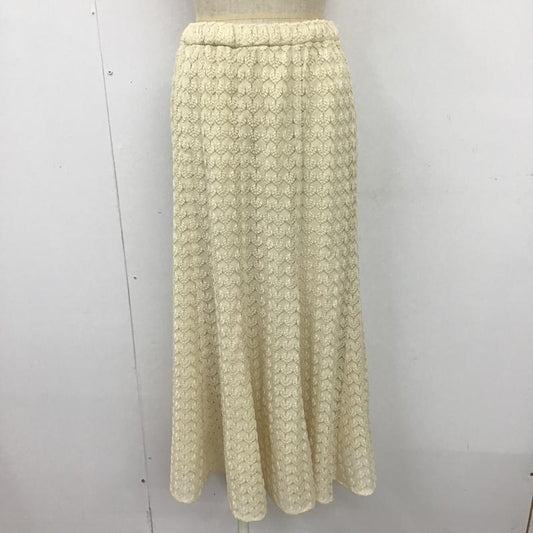 アパートバイローリーズ apart by lowrys スカート ロングスカート APSC1560AD リーフデザインロングスカート フレアスカート 総柄 M 総柄 アイボリー / アイボリー /  レディース USED 古着 中古 10103921