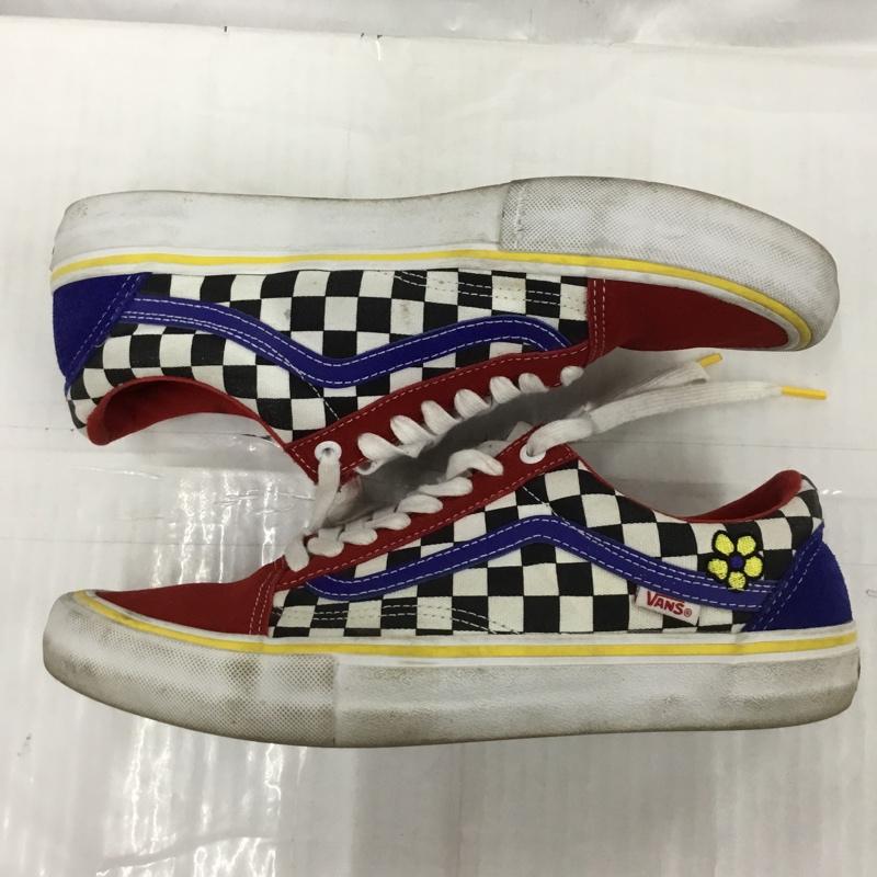 バンズ VANS スニーカー スニーカー 500714 OLD SKOOL PRO Brighton 28cm 28.0cm チェック 白 / ホワイト / X 黒 / ブラック / X 青 / ブルー / X 赤 / レッド /  メンズ USED 古着 中古 10103926