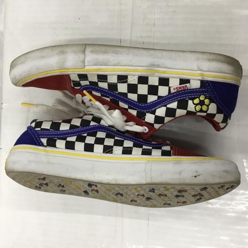 バンズ VANS スニーカー スニーカー 500714 OLD SKOOL PRO Brighton 28cm 28.0cm チェック 白 / ホワイト / X 黒 / ブラック / X 青 / ブルー / X 赤 / レッド /  メンズ USED 古着 中古 10103926