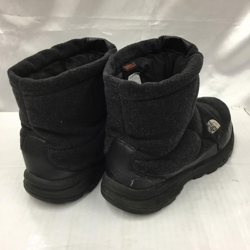 ザノースフェイス THE NORTH FACE ブーツ ショートブーツ NF51879 NUPTSE BOOTIE WOOL 27cm 27.0cm ロゴ、文字 チャコールグレー / チャコールグレー /  メンズ USED 古着 中古 10103927