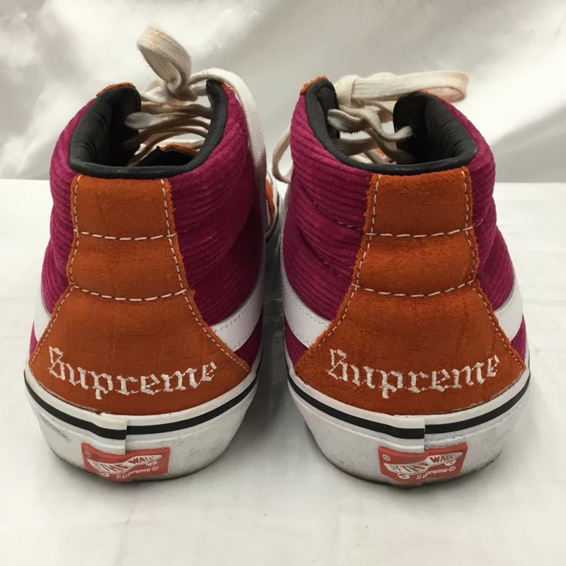 シュプリーム Supreme スニーカー スニーカー Sk8-Mid 18SS Crocodile Corduroy 28cm 箱有 28.0cm ロゴ、文字 桃 / ピンク / X 橙 / オレンジ /  メンズ USED 古着 中古 10103931