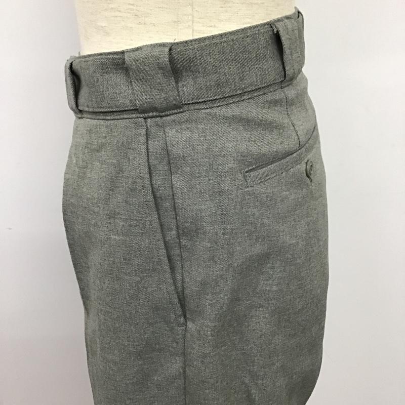 ディッキーズ Dickies パンツ ワークパンツ、ペインターパンツ 203M40NU03 DICKIES×nanouniverse コラボ ベルテッドテーパードワークパンツ カジュアルパンツ M 無地 灰 / グレー /  メンズ USED 古着 中古 10103940