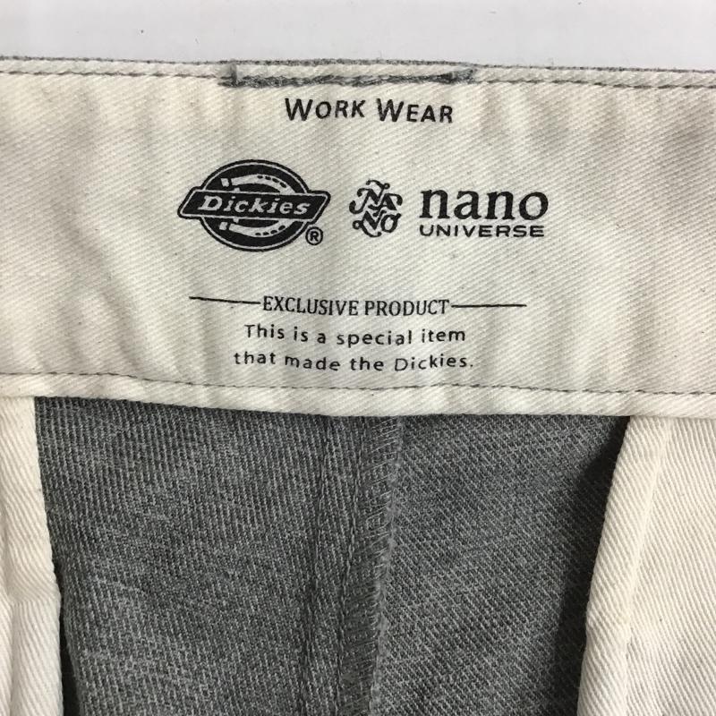 ディッキーズ Dickies パンツ ワークパンツ、ペインターパンツ 203M40NU03 DICKIES×nanouniverse コラボ ベルテッドテーパードワークパンツ カジュアルパンツ M 無地 灰 / グレー /  メンズ USED 古着 中古 10103940