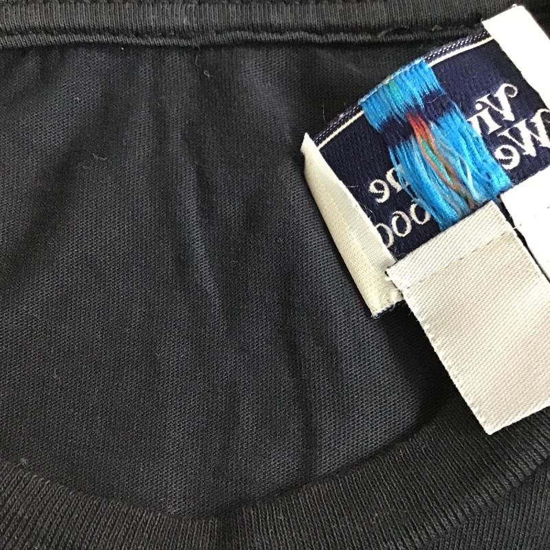 ヴィヴィアンウエストウッドマン Vivienne Westwood MAN Tシャツ 半袖 VI-S1-70471 オーブ 鳥 花 M プリント 黒 / ブラック / X 白 / ホワイト /  メンズ USED 古着 中古 10103946