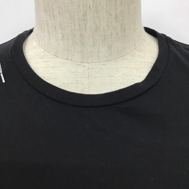 ランバンオンブルー LANVIN en Bleu Tシャツ 半袖 LB-99108*-57603 クルーネック 胸ポケット 48 刺繍 黒 / ブラック /  メンズ USED 古着 中古 10103947