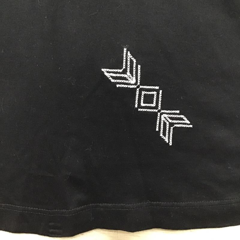 ランバンオンブルー LANVIN en Bleu Tシャツ 半袖 LB-99108*-57603 クルーネック 胸ポケット 48 刺繍 黒 / ブラック /  メンズ USED 古着 中古 10103947