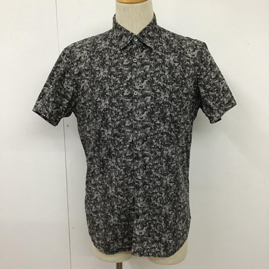 ランバンオンブルー LANVIN en Bleu シャツ、ブラウス 半袖 LB-WR-46289 胸ポケット 48 総柄 灰 / グレー / X ダークグレー / ダークグレー /  メンズ USED 古着 中古 10103948