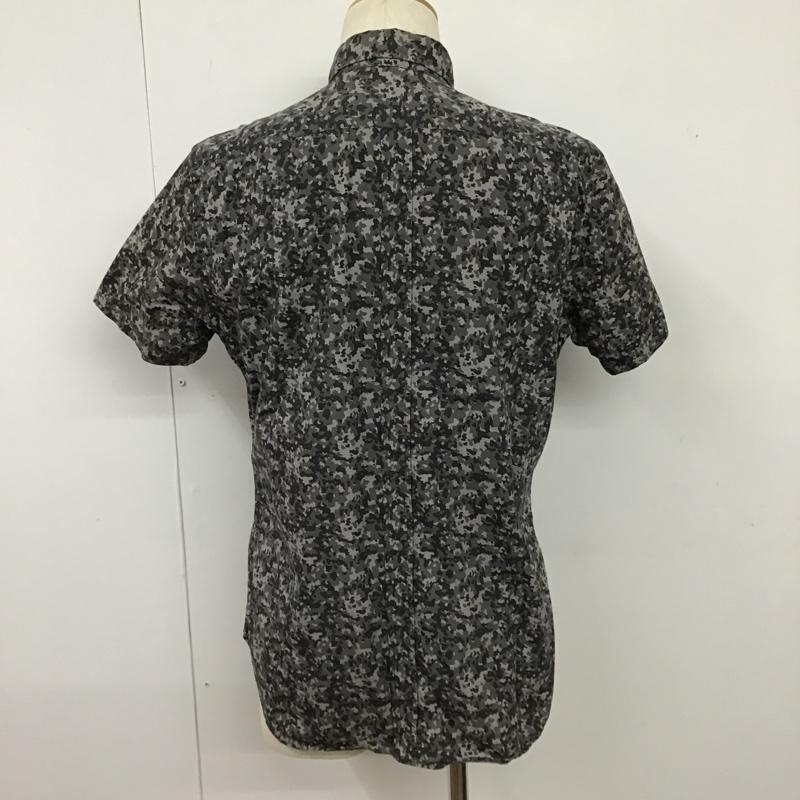 ランバンオンブルー LANVIN en Bleu シャツ、ブラウス 半袖 LB-WR-46289 胸ポケット 48 総柄 灰 / グレー / X ダークグレー / ダークグレー /  メンズ USED 古着 中古 10103948