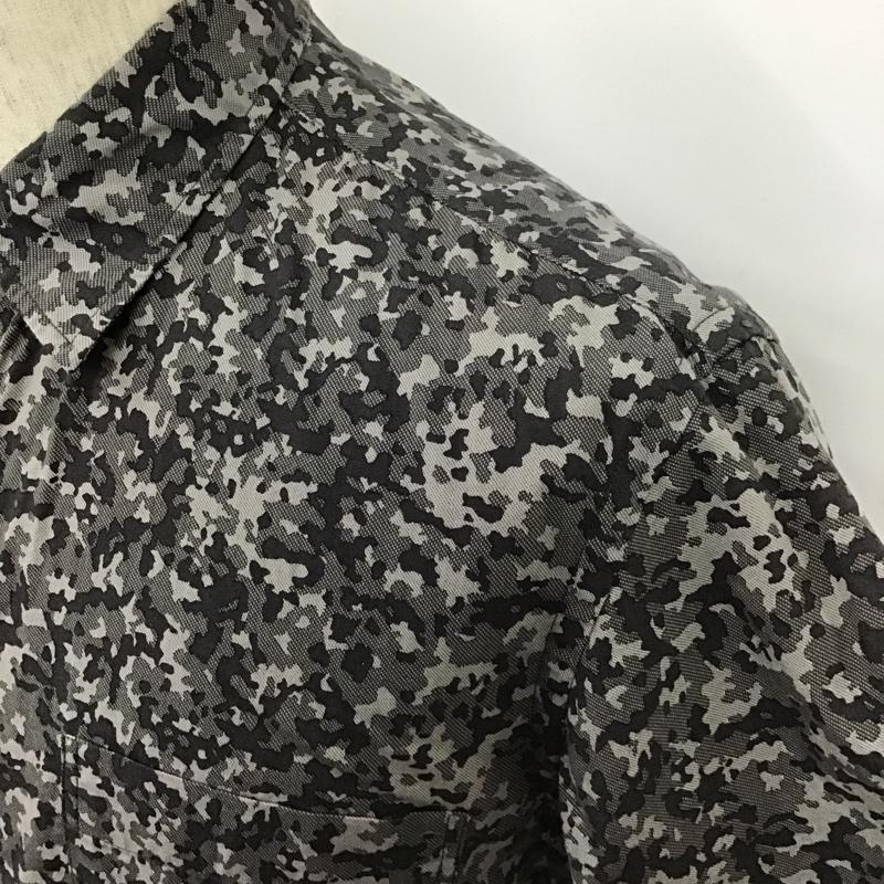 ランバンオンブルー LANVIN en Bleu シャツ、ブラウス 半袖 LB-WR-46289 胸ポケット 48 総柄 灰 / グレー / X ダークグレー / ダークグレー /  メンズ USED 古着 中古 10103948