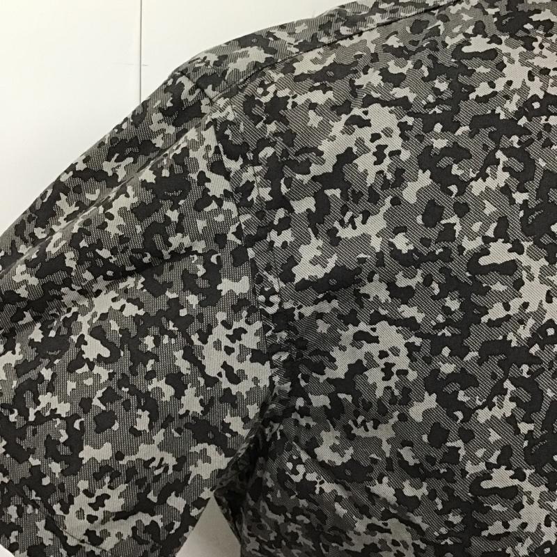 ランバンオンブルー LANVIN en Bleu シャツ、ブラウス 半袖 LB-WR-46289 胸ポケット 48 総柄 灰 / グレー / X ダークグレー / ダークグレー /  メンズ USED 古着 中古 10103948