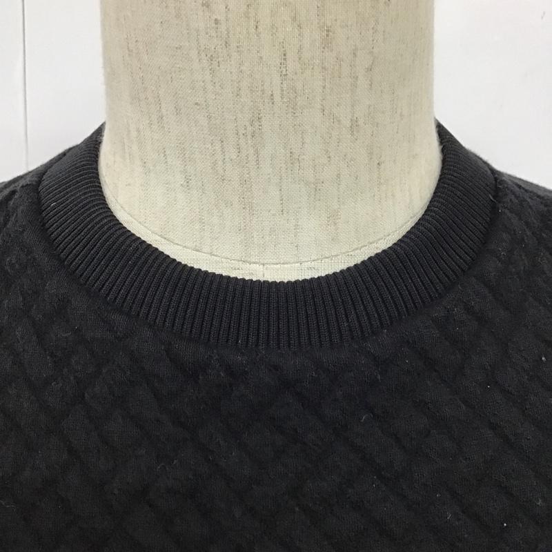 ランバン コレクション LANVIN collection トレーナー 長袖 LA-CB-89189 ラグランスリーブ 48 ロゴ、文字 黒 / ブラック / X 灰 / グレー /  メンズ USED 古着 中古 10103949