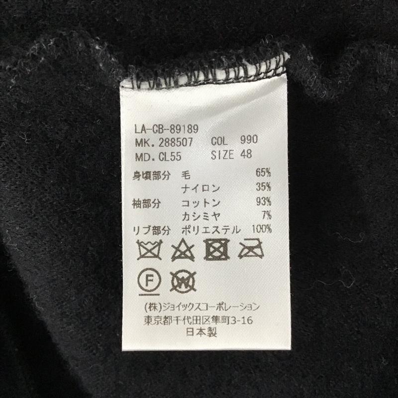 ランバン コレクション LANVIN collection トレーナー 長袖 LA-CB-89189 ラグランスリーブ 48 ロゴ、文字 黒 / ブラック / X 灰 / グレー /  メンズ USED 古着 中古 10103949