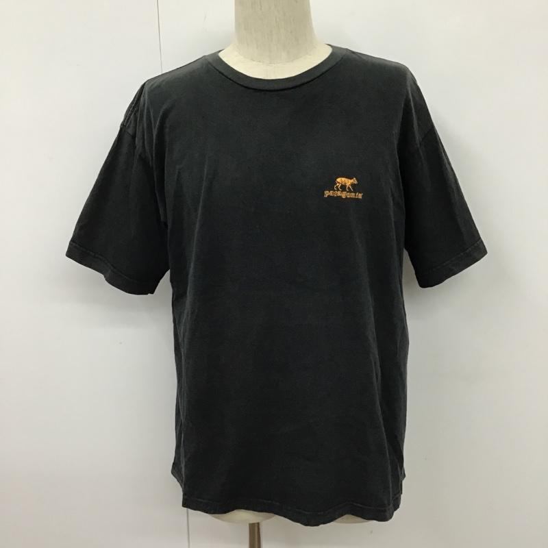 パタゴニア patagonia Tシャツ 半袖 90s 絶滅危惧種 バックプリント 動物 クルーネック L プリント 黒 / ブラック /  メンズ USED 古着 中古 10103953
