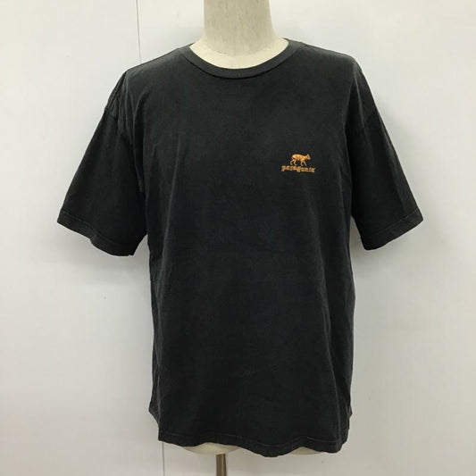 パタゴニア patagonia Tシャツ 半袖 90s 絶滅危惧種 バックプリント 動物 クルーネック L プリント 黒 / ブラック /  メンズ USED 古着 中古 10103953