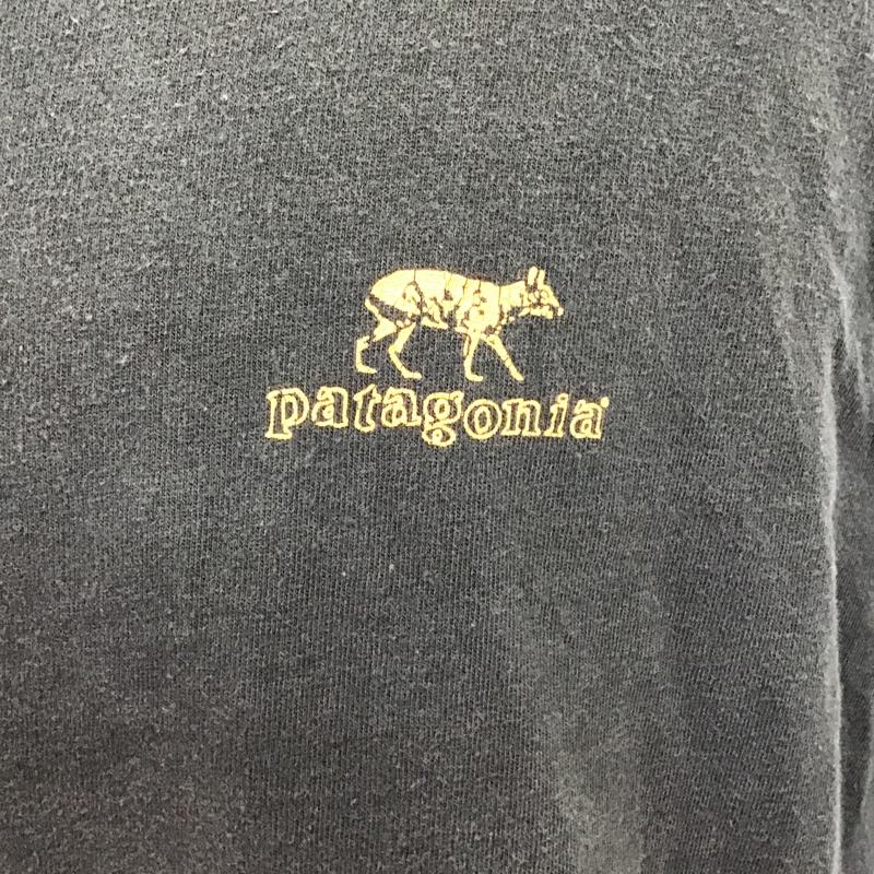 パタゴニア patagonia Tシャツ 半袖 90s 絶滅危惧種 バックプリント 動物 クルーネック L プリント 黒 / ブラック /  メンズ USED 古着 中古 10103953
