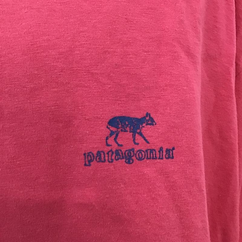 パタゴニア patagonia Tシャツ 半袖 90s 絶滅危惧種 バックプリント 動物 クルーネック XL プリント 桃 / ピンク /  メンズ USED 古着 中古 10103955