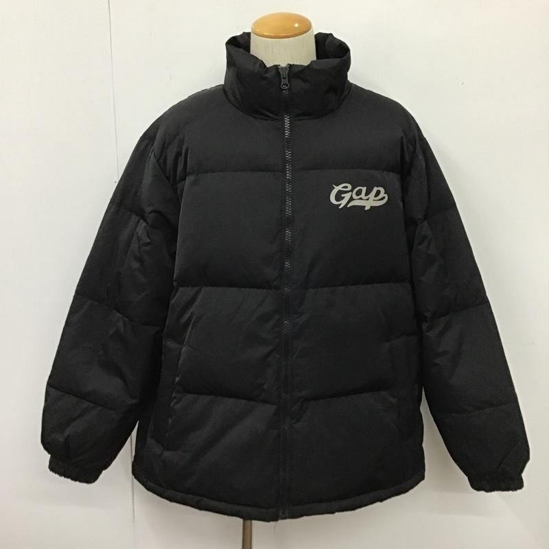 ギャップ GAP ジャケット、上着 ジャンパー、ブルゾン ダウンジャケット ジップアップジャケット アウター M ロゴ、文字 黒 / ブラック /  メンズ USED 古着 中古 10103957