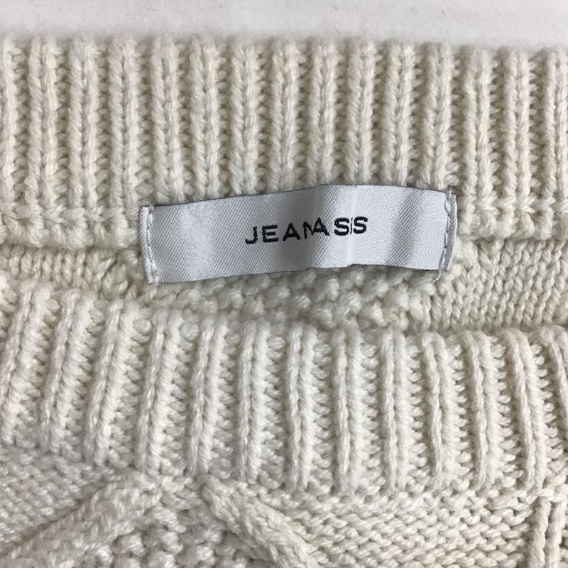 ジーナシス JEANASIS ワンピース ロングスカート JS071170MC ニットワンピース 前スリット ケーブル編み FREE  オフホワイト / オフホワイト /  レディース USED 古着 中古 10103975