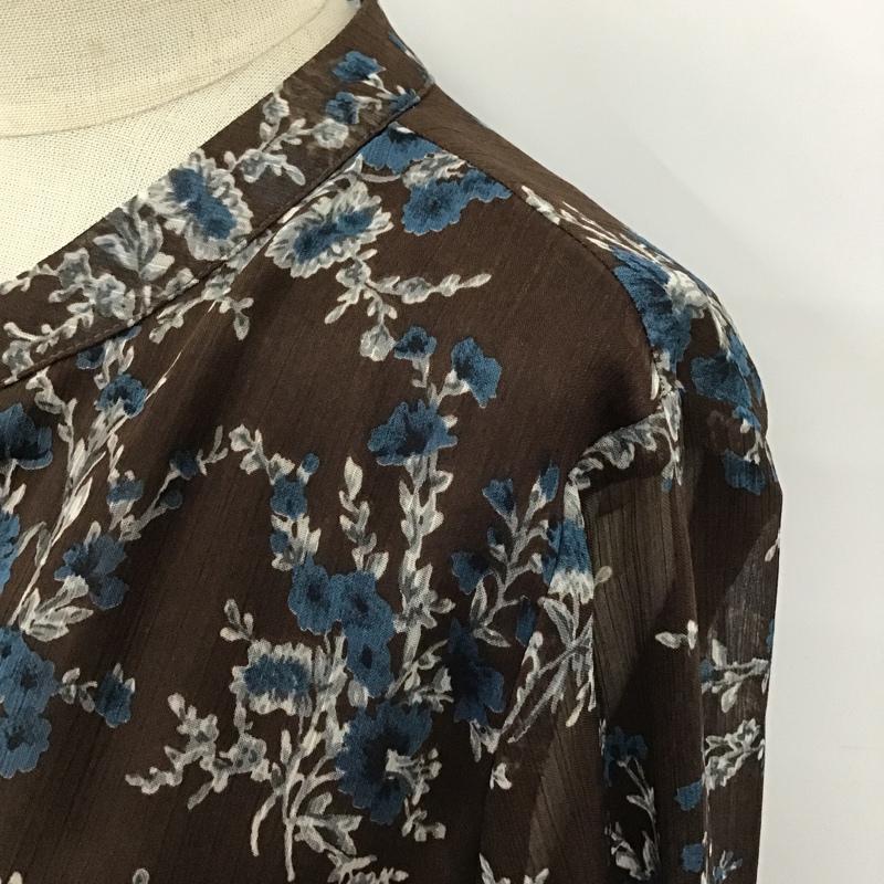 サニーレーベルアーバンリサーチ Sonny Label URBAN RESEARCH ワンピース ロングスカート LA86-26T001 楊柳ヴィンテージフラワーワンピース ロングワンピース FREE 花柄 X 総柄 茶 / ブラウン /  レディース USED 古着 中古 10103976