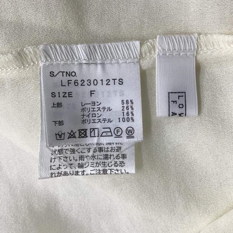 ローリーズファーム LOWRYS FARM ワンピース ひざ丈スカート LF623012TS ブラウスマルチwayドッキングロングスリーブ 長袖ワンピース FREE 無地 アイボリー / アイボリー /  レディース USED 古着 中古 10103988