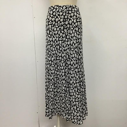 ザラ ZARA スカート ロングスカート XS 総柄 黒 / ブラック /  レディース USED 古着 中古 10103989