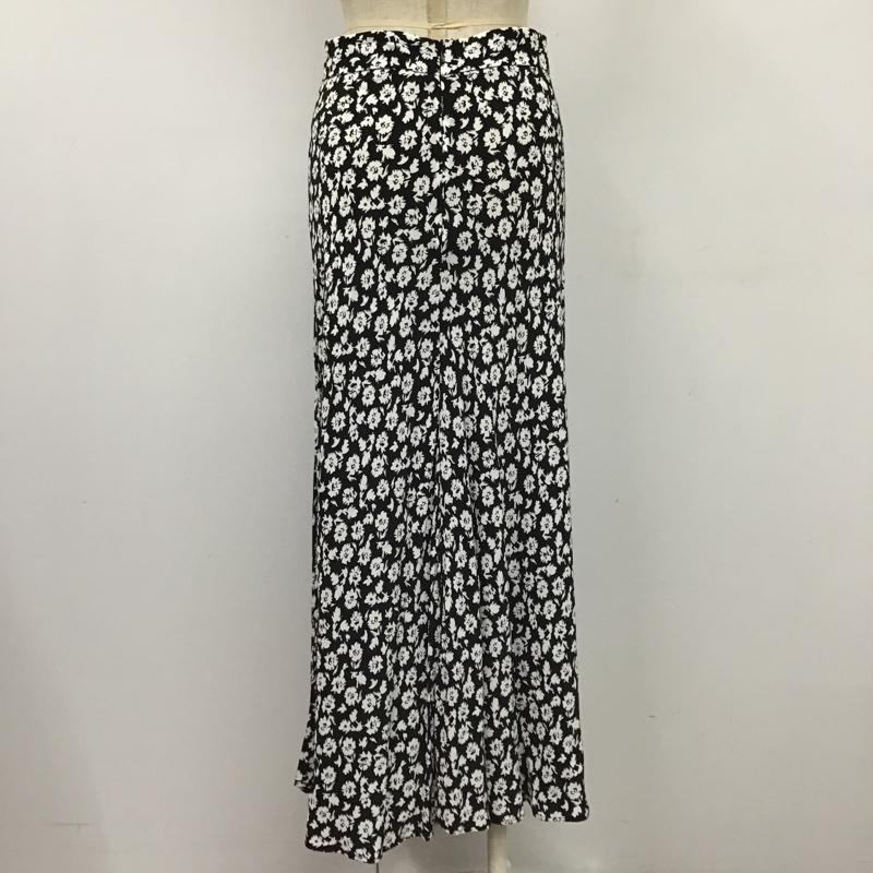 ザラ ZARA スカート ロングスカート XS 総柄 黒 / ブラック /  レディース USED 古着 中古 10103989