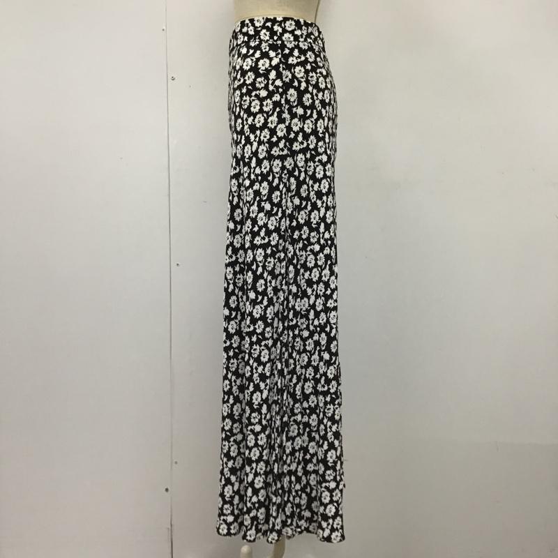 ザラ ZARA スカート ロングスカート XS 総柄 黒 / ブラック /  レディース USED 古着 中古 10103989