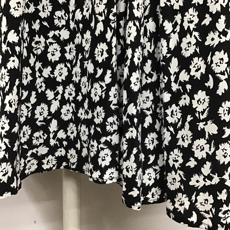 ザラ ZARA スカート ロングスカート XS 総柄 黒 / ブラック /  レディース USED 古着 中古 10103989