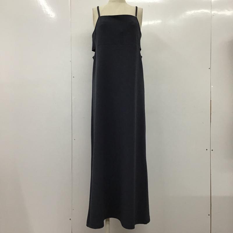 ローリーズファーム LOWRYS FARM ワンピース ロングスカート ロングワンピース キャミロングワンピース フレアロングワンピース カットオフキャミワンピース FREE 無地 紺 / ネイビー /  レディース USED 古着 中古 10104005